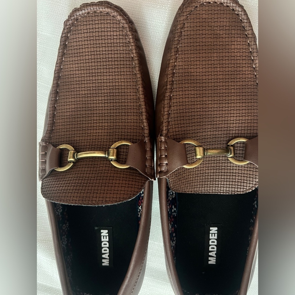 Madden Men's Brown Loafers Size 10 - Picture 7 of 9